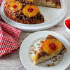 Thumbnail For A Slice Of Iron Skillet Pineapple Upside Down Cake On A Plate.