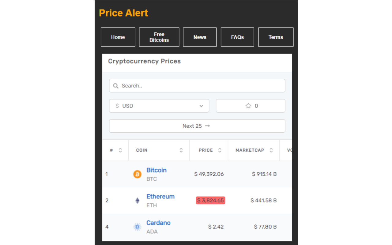 Pricealert Preview image 0