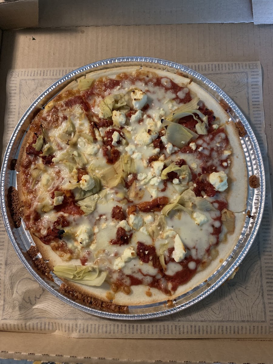 Gluten free pizza.