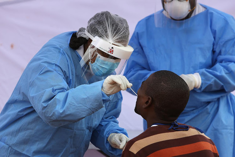 The department of health rolled out Covid-19 screening and testing stations across Alexandra township, Johannesburg on April 27 2020.