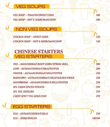 Hyderabad Chefs menu 