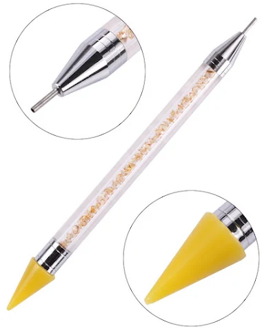 Nail double-head drill pen with dri - 3