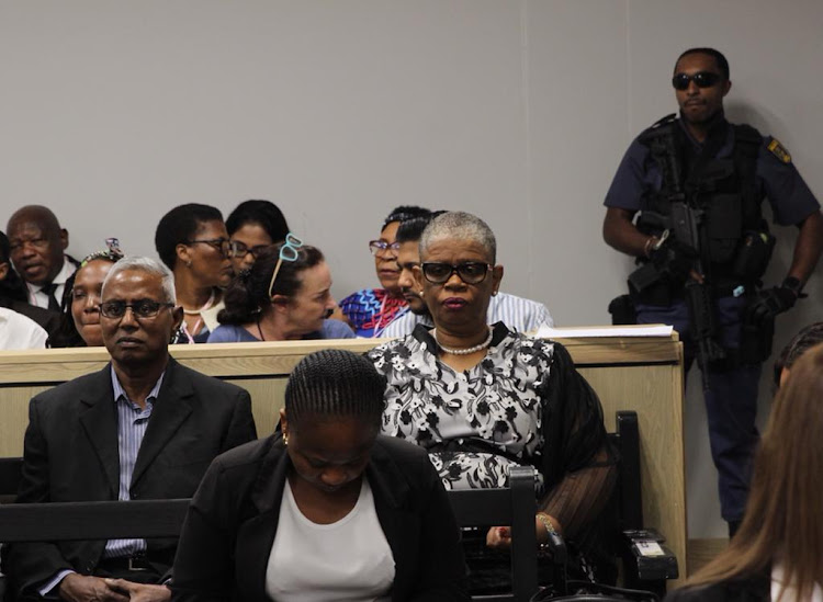 Former eThekwini mayor Zandile Gumede in the dock in the Durban high court for the corruption trial.