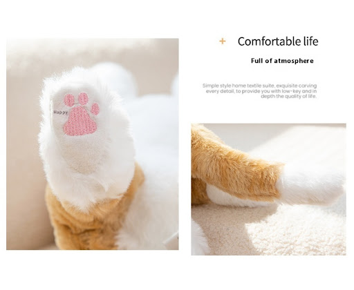 Title 9, Simulation Cat Kitty Doll Pet Toy Alien Cat Plu...