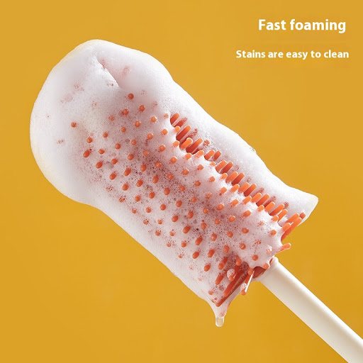 Title 1, Silicone Baby Bottle Brush with Drying Rack and...