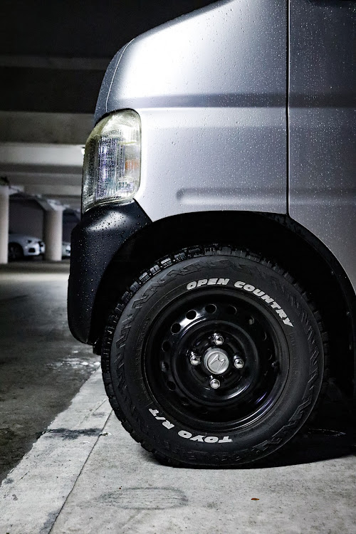 アクティバンのずぶ濡れの愛車・梅雨・軽バン・愛車撮影・#車に関するカスタム事例の投稿画像3枚目
