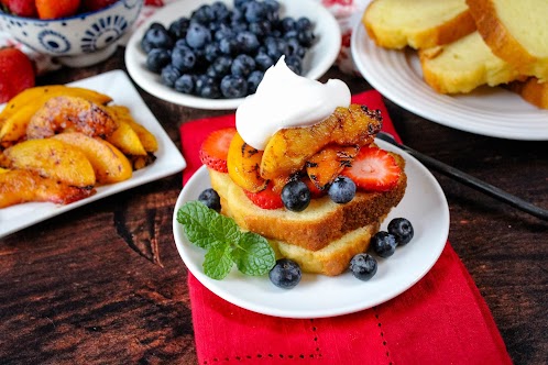 Drunken Grilled Peaches