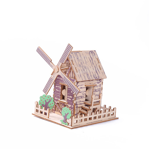 Title 15, Wooden Plywood Model Puzzle Toys 3D constructio...