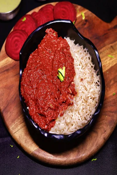 Basmati Rice With Beetroot Gravy. Everyday Meal