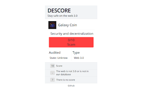 Descore: Stay safe on the web3