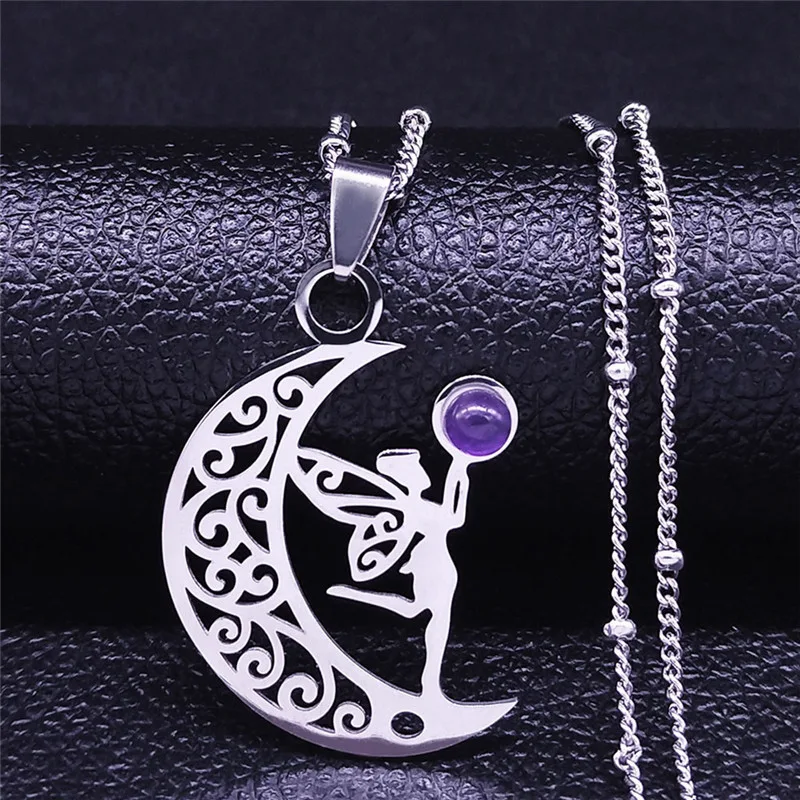 Collier en acier inoxydable, style girly et simple pour femme, un accessoire de mode idéal pour un look féminin au quotidien. Élégance discrète.