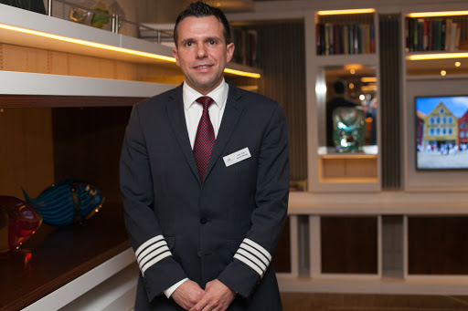 Viking-Star-GM-Karl-Eckl - Viking Star General Manager Karl Eckl in the Living Room of Viking Star.