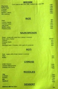 Sumaya menu 1