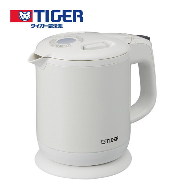 TIGER Steam-Less Electric Kettle Wakuko 0.8 liters Pearl White PCH-G080-WP