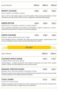 Seasons Health Drinks menu 3