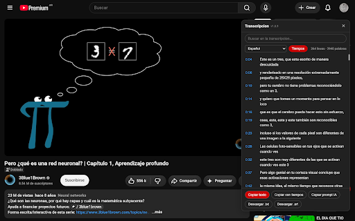 Transcript Grabber for YouTube screenshot 1