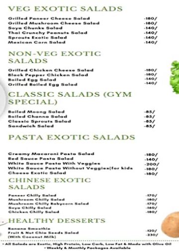 Salado (Health+Taste) menu 