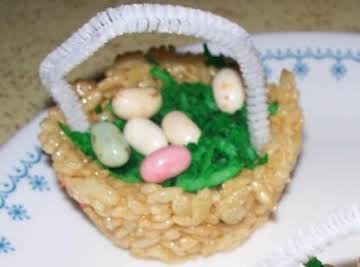 Rice Krispie Easter Baskets