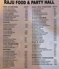 Raju Food & Party Hall menu 1