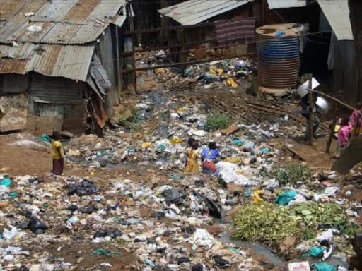 An informal settlement in Nairobi.