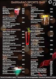 Café Tinto - The Fern Kadamba menu 2