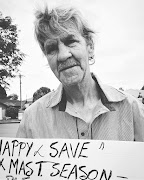 Andrè Rademeyer - A veteran of the Angola border war ‚ Rademeyer begs at an intersection just a few hundred meters away from where his wife is buried in Westpark Cemetery. Image: KYLE COWAN