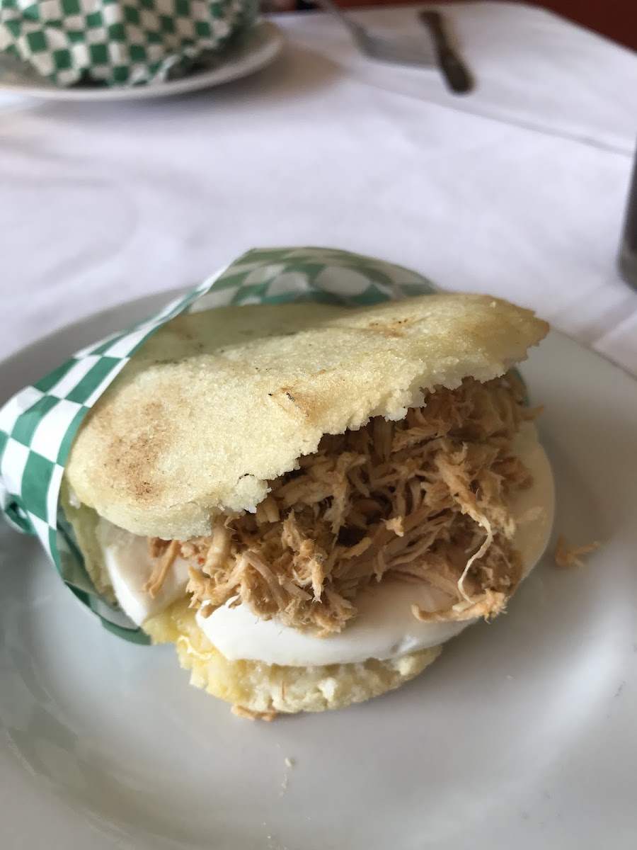 Shredded chicken and cheese - so good!