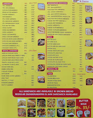 Sheer Shakti Sandwich & Snacks menu 1