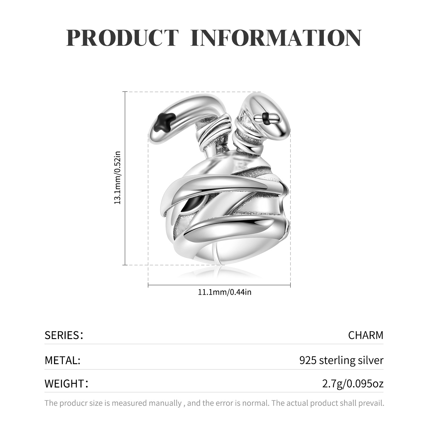 Title 3, Bracelet Original Minority en Argent Sterling 9...
