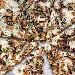 Vegan Recharge Mushroom Pizza