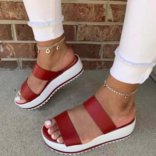 Title 2, Womens Summer Sandals, Fashionable Thick Soled...