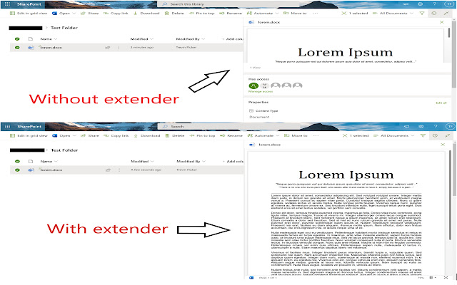 Preview Extender chrome extension