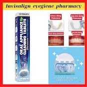 [Invisalign - Piksterssdds] Viên Sủi Vệ Sinh Làm Sạch Máng Chỉnh Nha, Răng Hàm Giả, Hàm Tháo Lắp, Dụng Cụ Nha Khoa 30 Viên