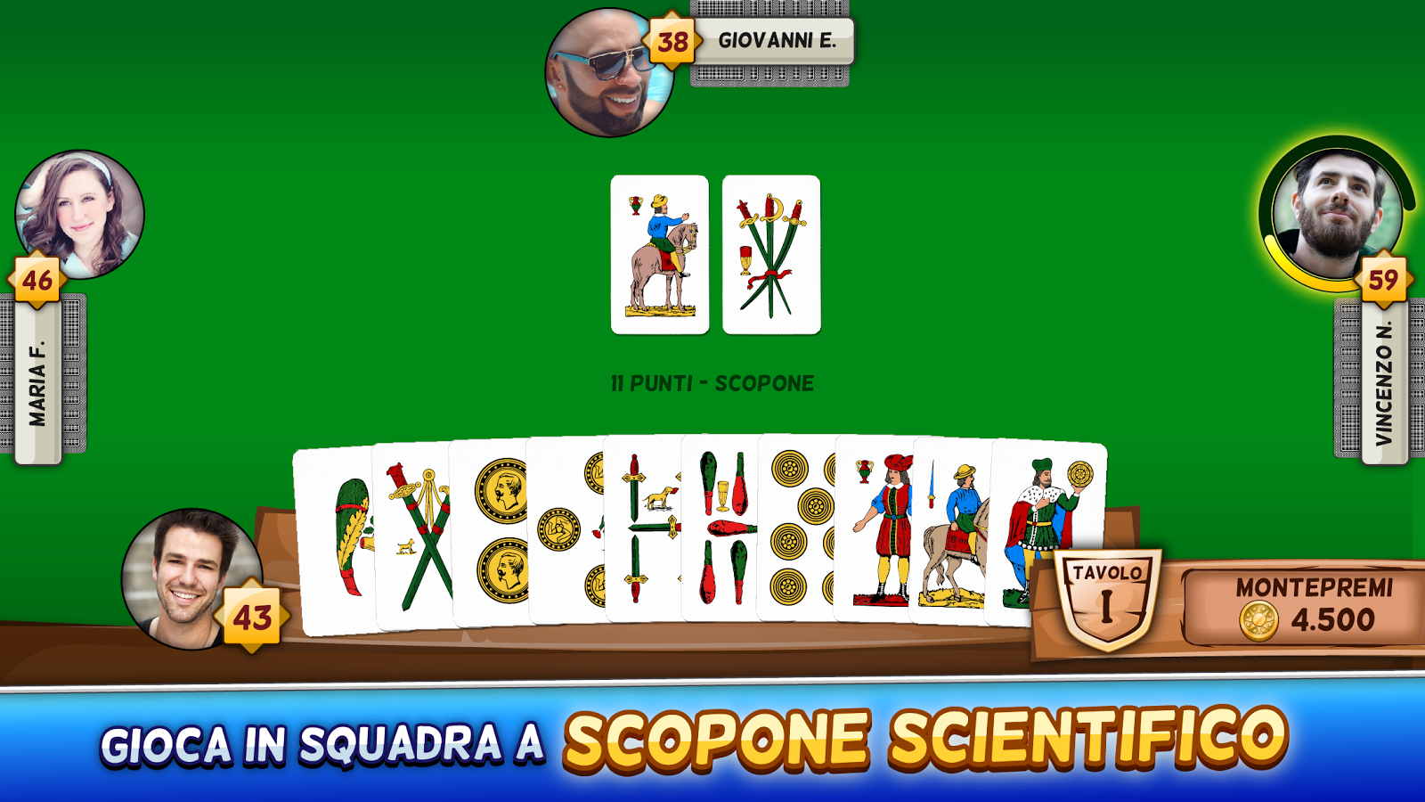 soluzioni scopa la sfida