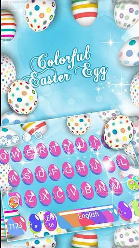 Colorful Easter egg Keyboard Theme