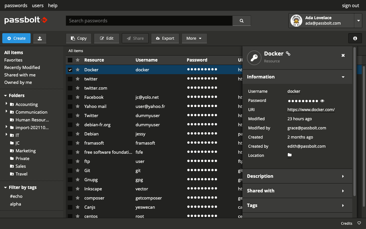 Passbolt - Open source password manager Preview image 3