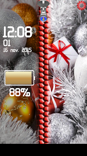 Christmas Zipper Screen lock