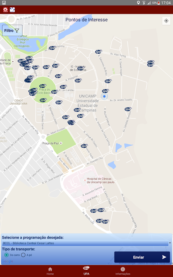   UNICAMP DE PORTAS ABERTAS: captura de tela 