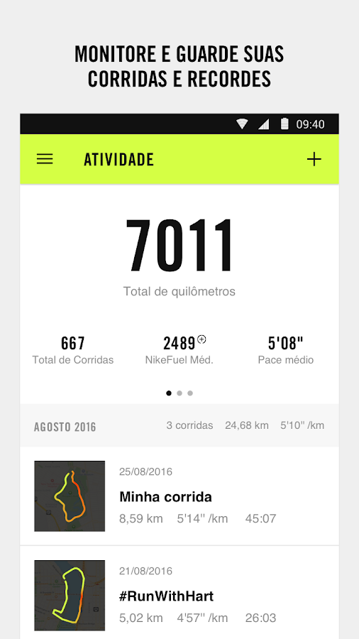 Melhores Aplicativos para Android - nike running