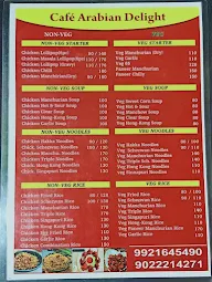 Cafe Arabian Delight menu 3