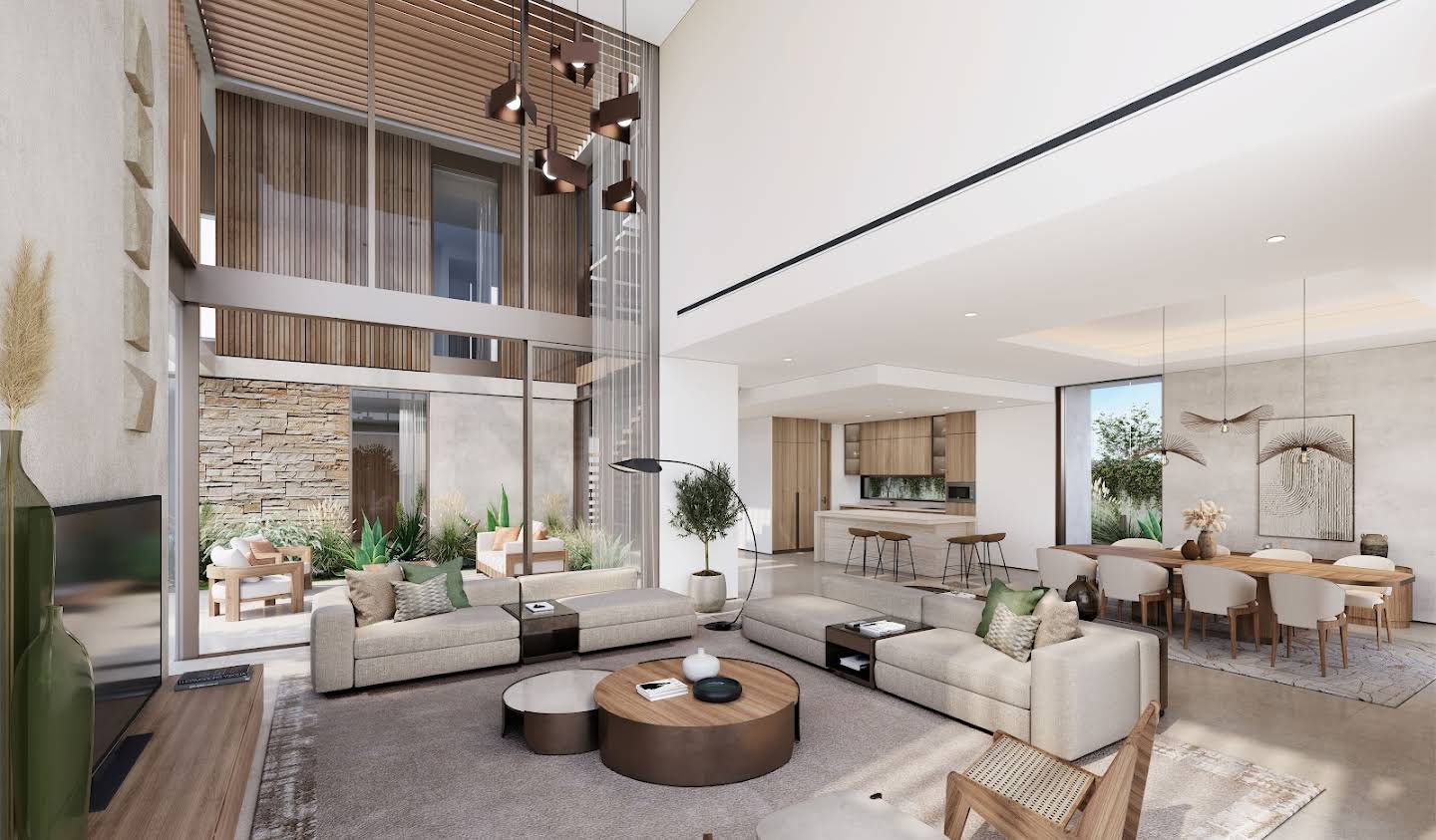 Contemporary house with pool and garden Dubai