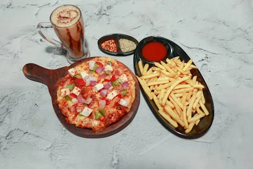 Any Pizza [7 Inches]+Salted Fries [Medium]+Cold Coffee [Medium]