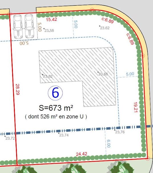 Vente terrain  673 m² à Saubion (40230), 250 000 €