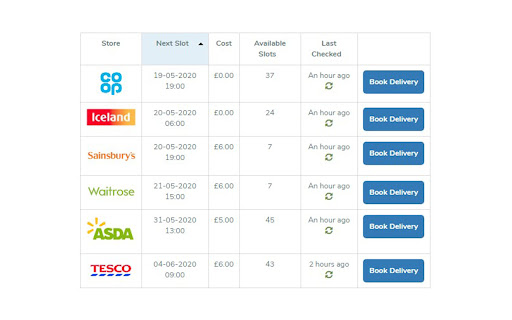 Delivery Slot Finder