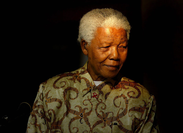 The late Nelson Mandela.