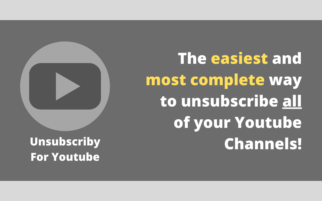 Unsubscriby for Youtube Preview image 0