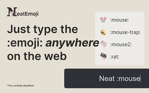 NeatEmoji — Text to emoji with AI