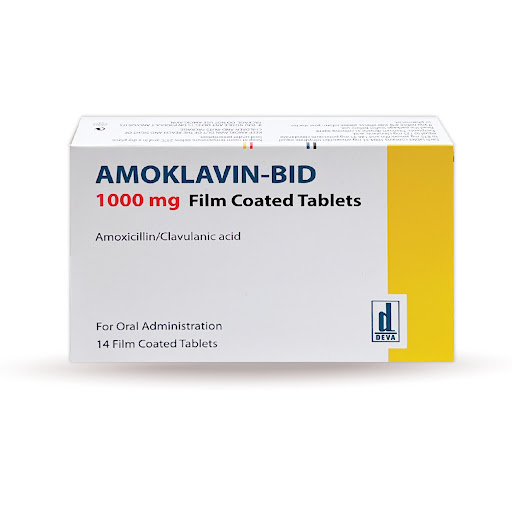 Amoxicilina + Acido Clavulánico 875mg/125mg Amoklavin-Bid Deva Caja x 14 Tabletas    