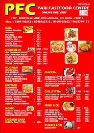 PFC Pari Fastfood Centre menu 1