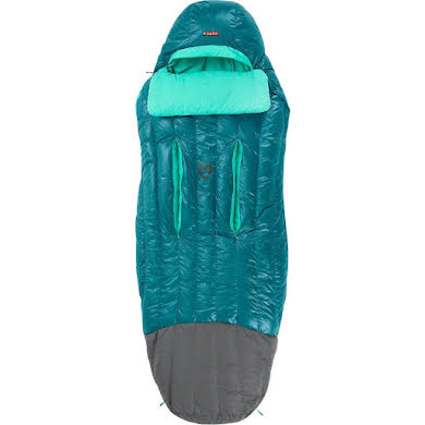 NEMO Rave 15 Women's Sleeping Bag, 15F, 650fill Power Down with Nikwax, Jade/Sea Glass, Regular